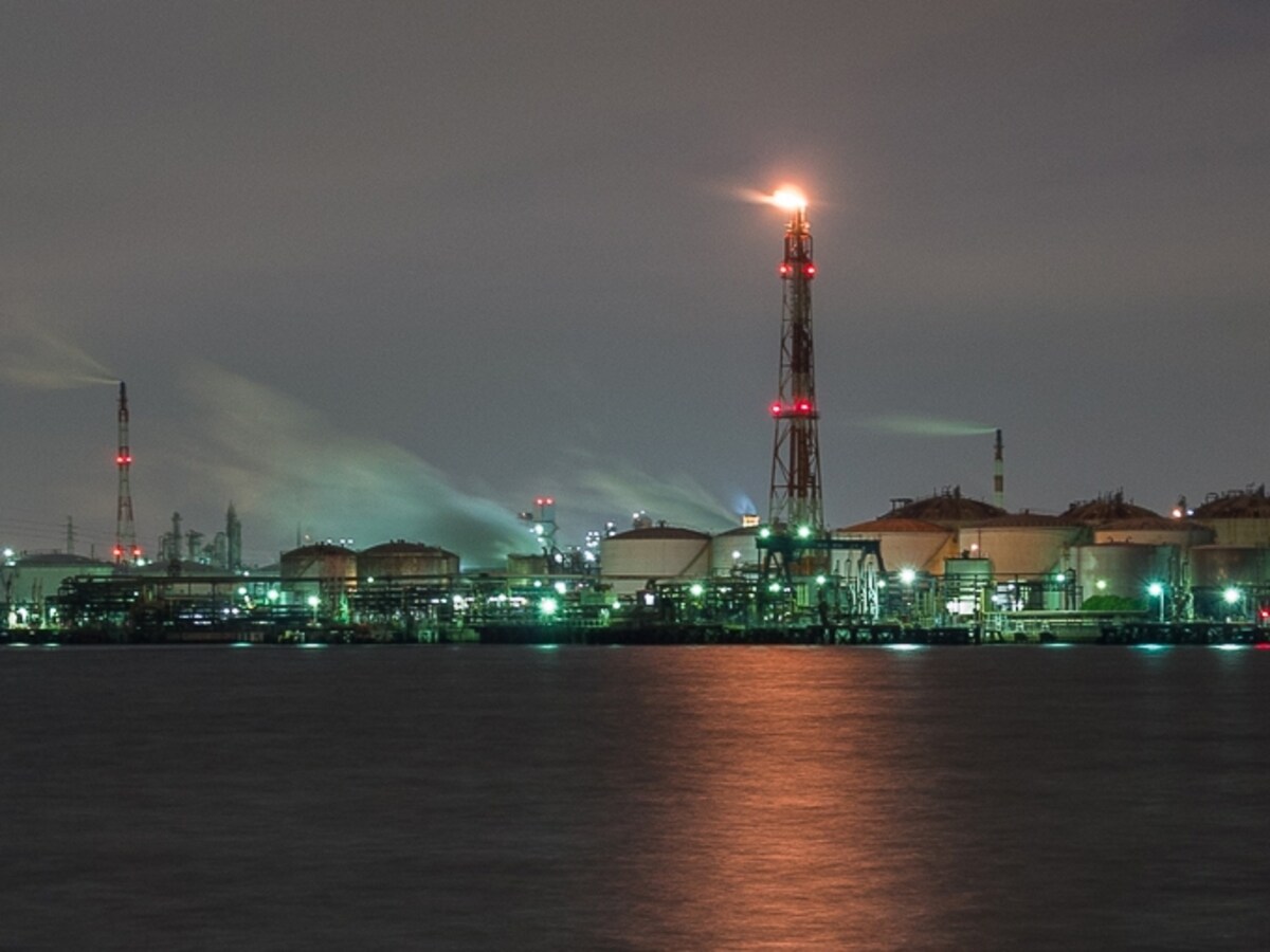 東扇島東公園からみた夜景