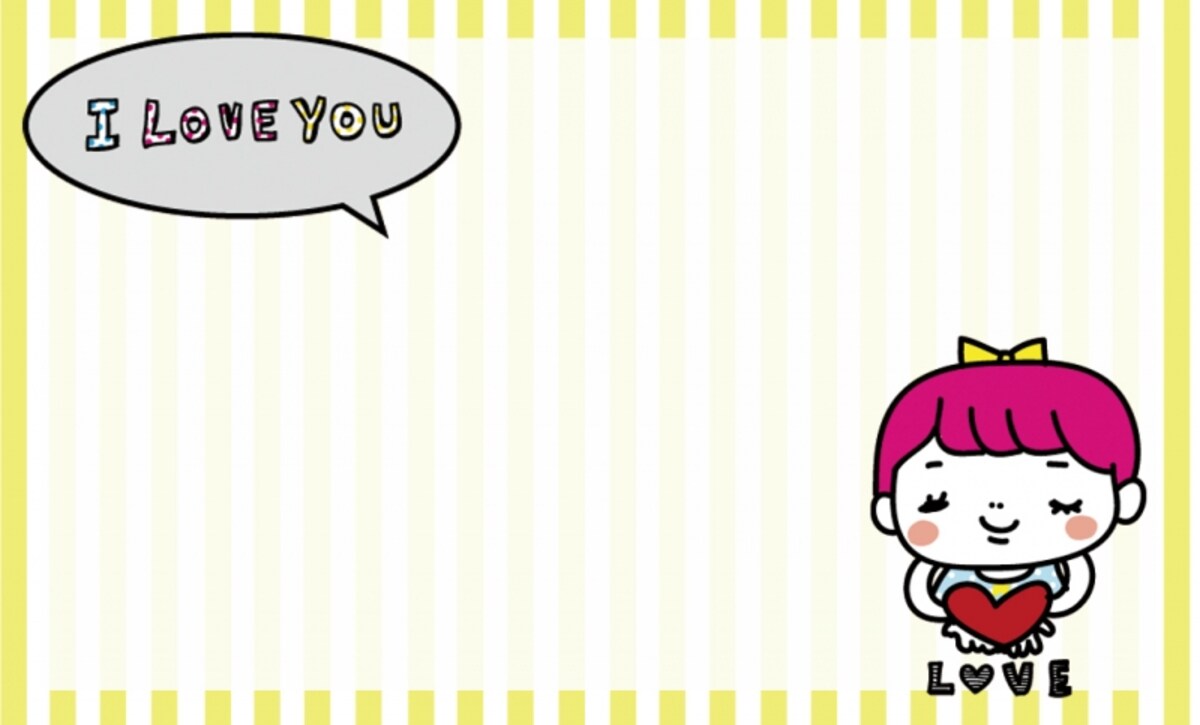 カード　背景　バレンタイン　イラスト　カラー　かわいい