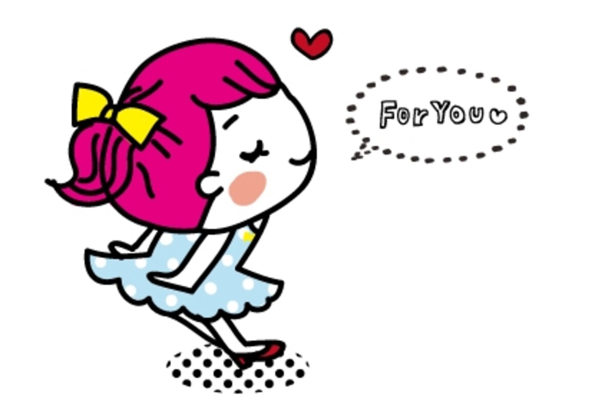 女の子　バレンタイン　イラスト　カラー　かわいい