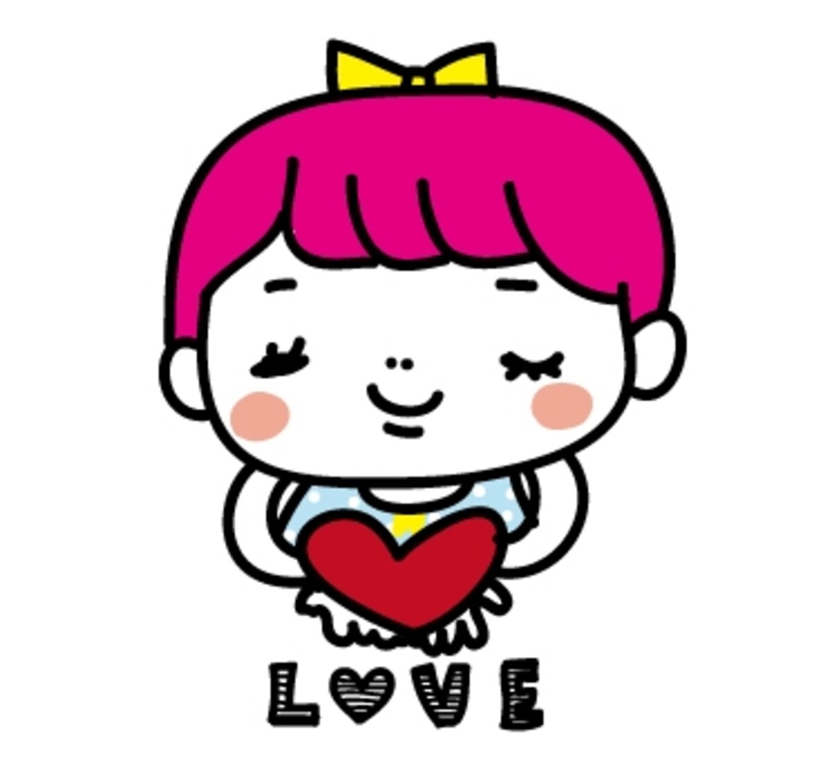 女の子　バレンタイン　イラスト　カラー　かわいい