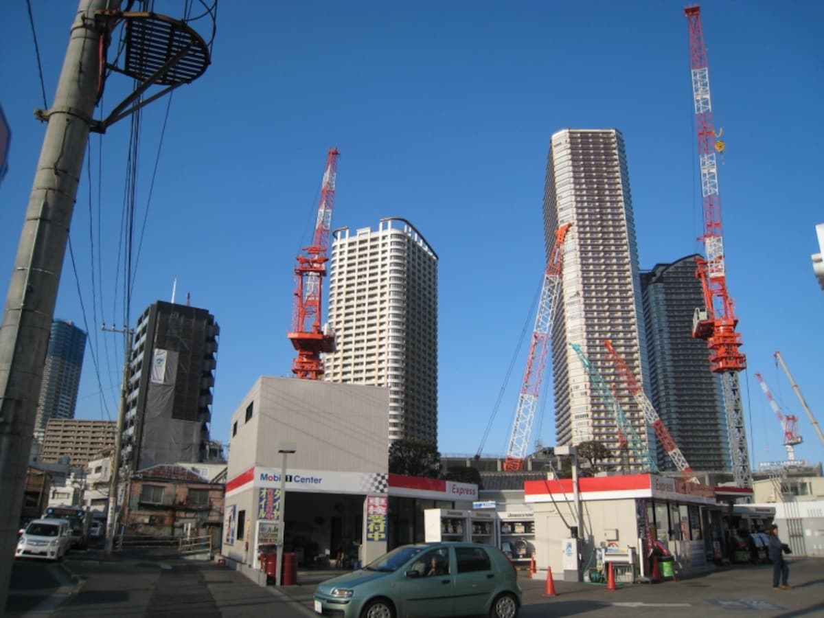 工事中の武蔵小杉