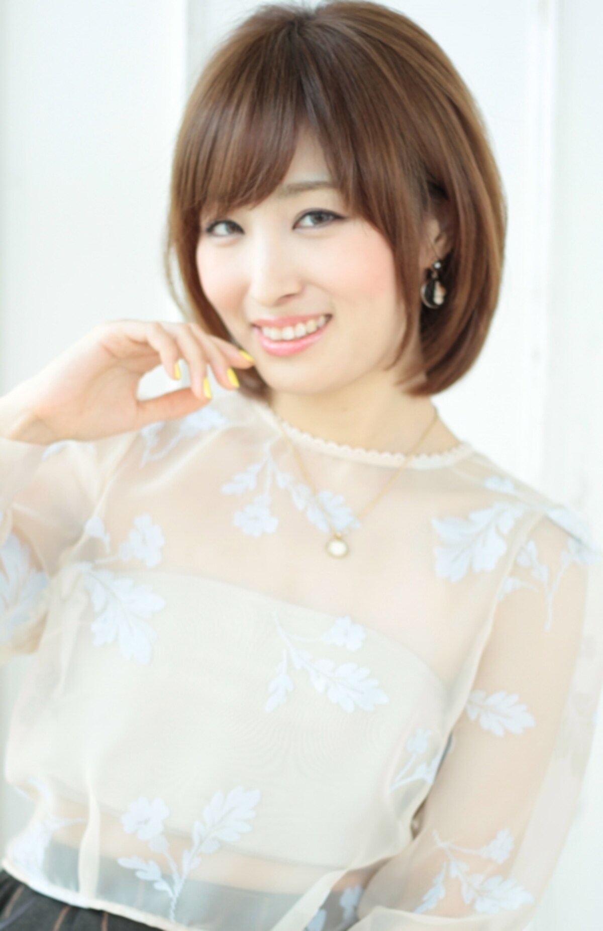 小顔に導く前髪　ショート