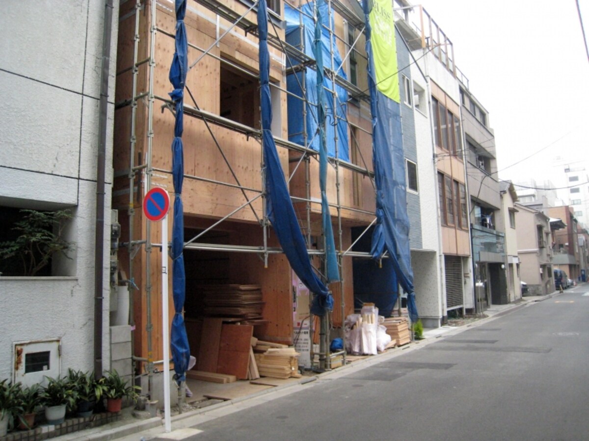 一戸建て建設現場