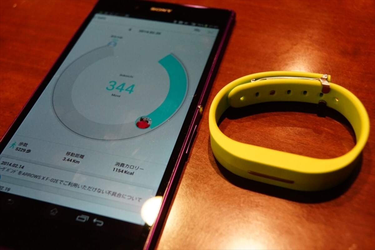 Xperia Z UltraとNTTドコモのムーヴバンド