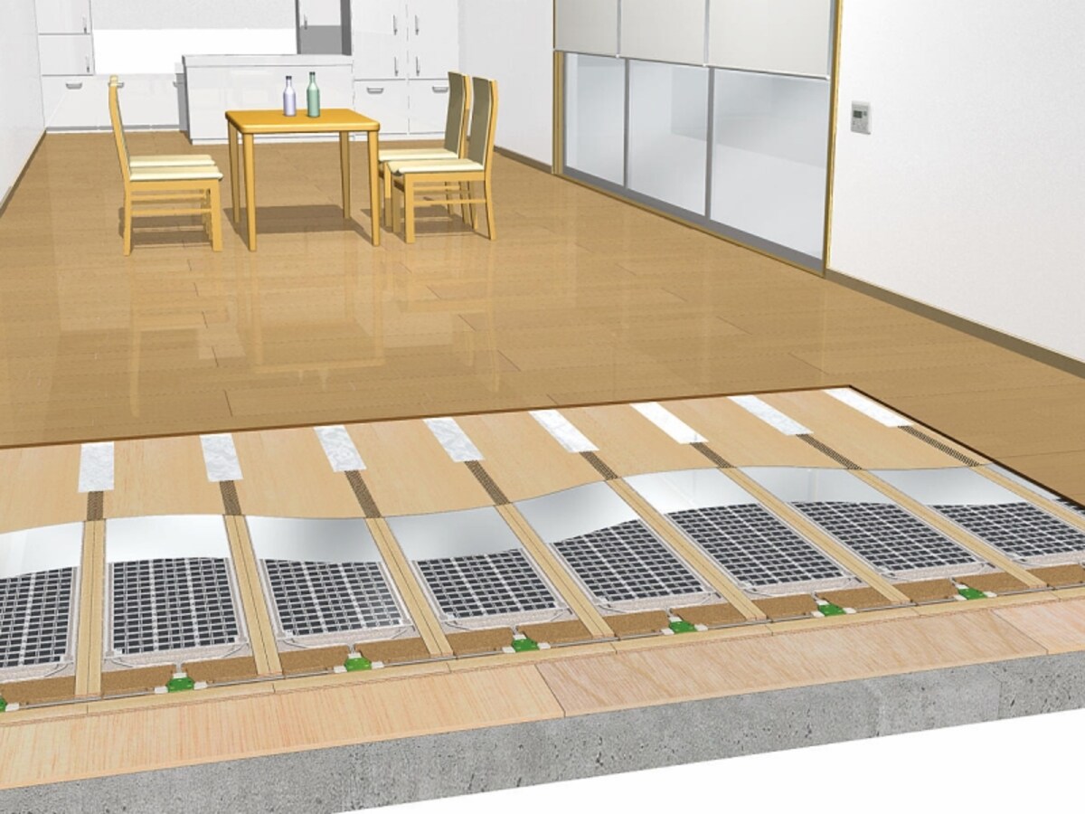 床暖房にも種類があるので、特徴や操作性を確認して。［電気床暖房　フリーほっと］　パナソニックエコソリューションズ　http://sumai.panasonic.jp/