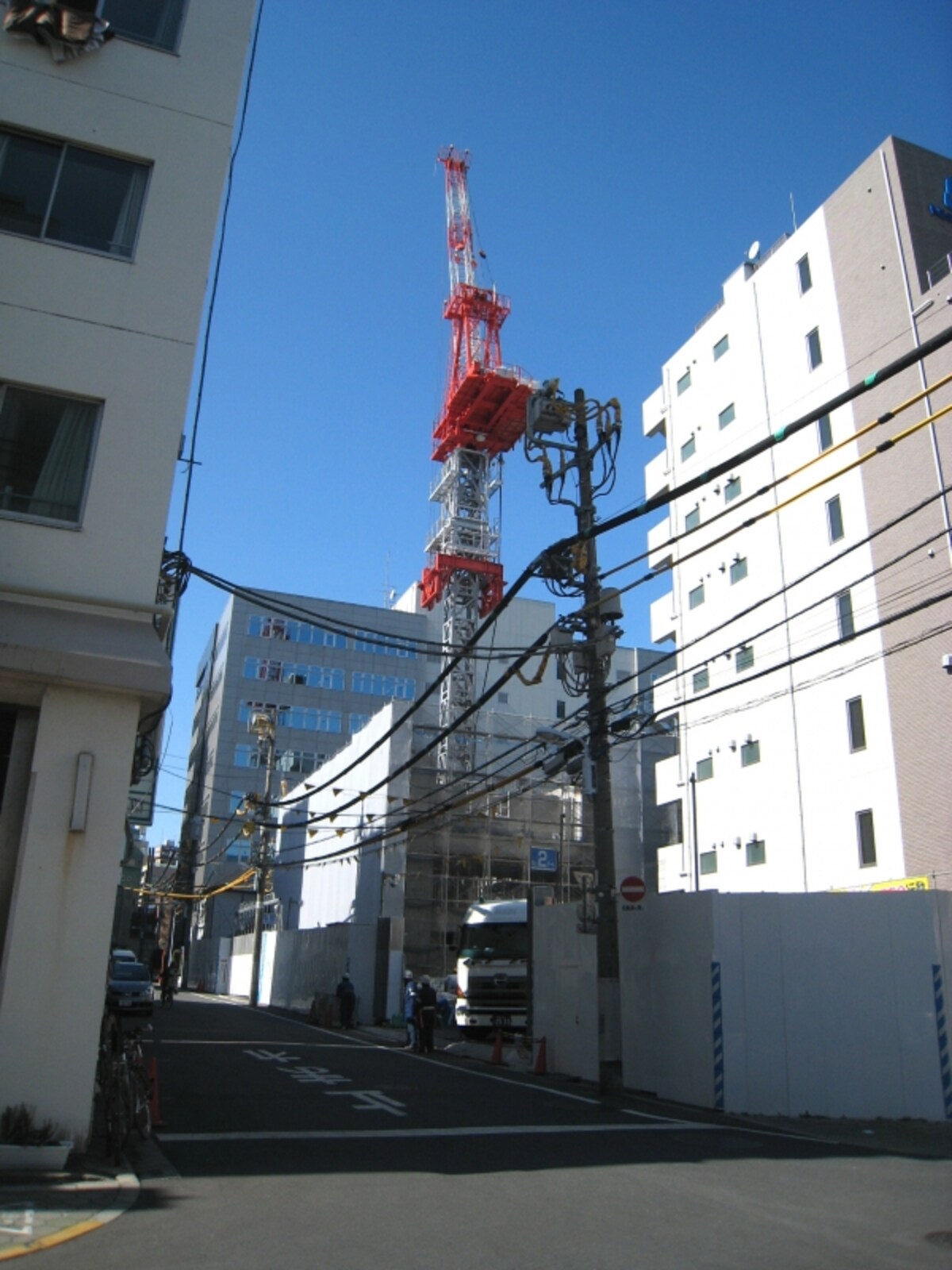 マンション建設現場