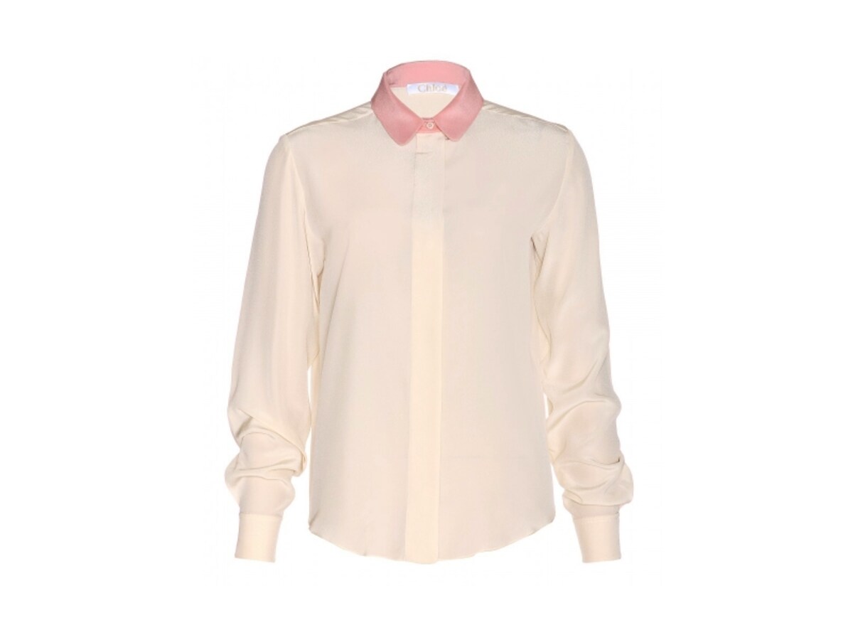 Silk crepe de chine blouse(Chloe)