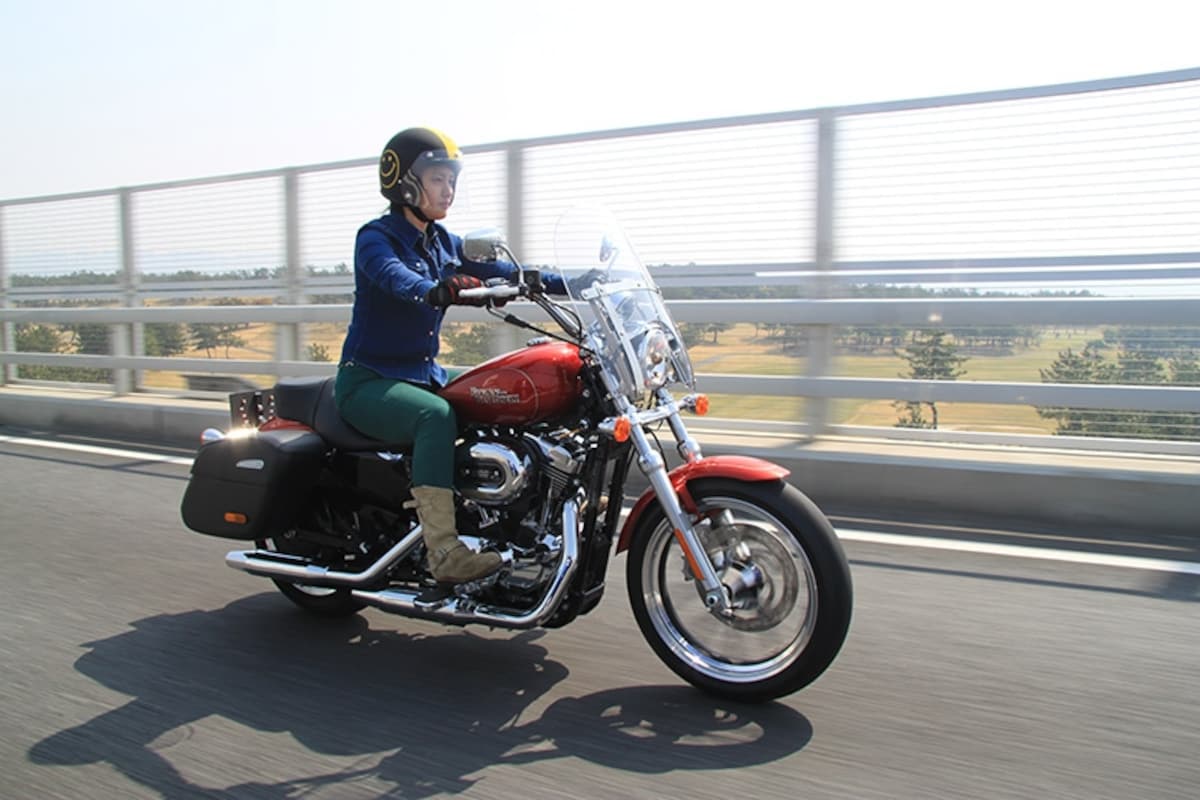 小柄な女性ライダーが乗るとジャストフィット！