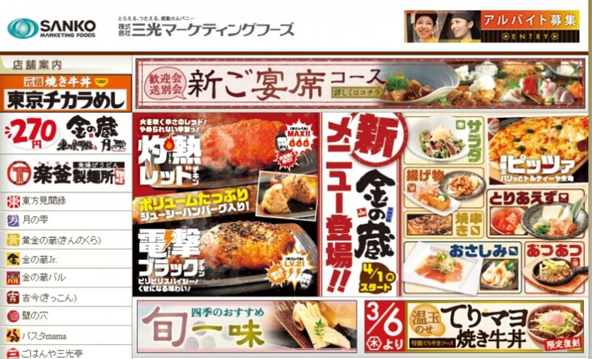 三光マーケティングフーズ　ＨＰ