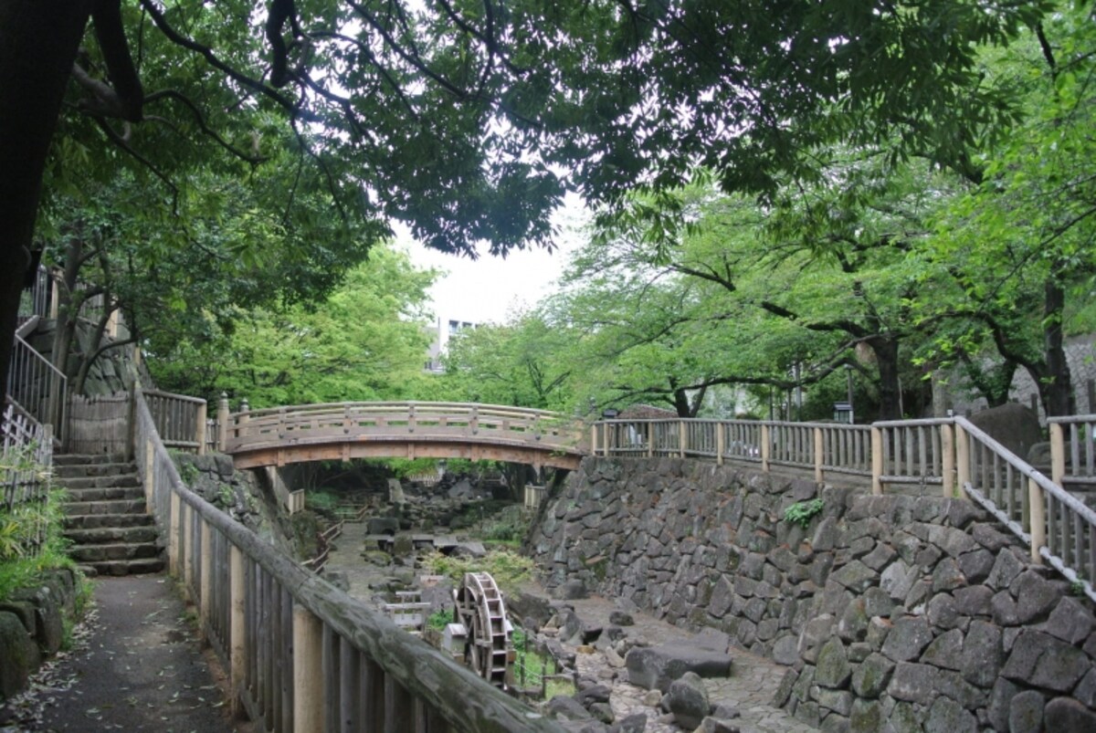 音無親水公園の遊歩道