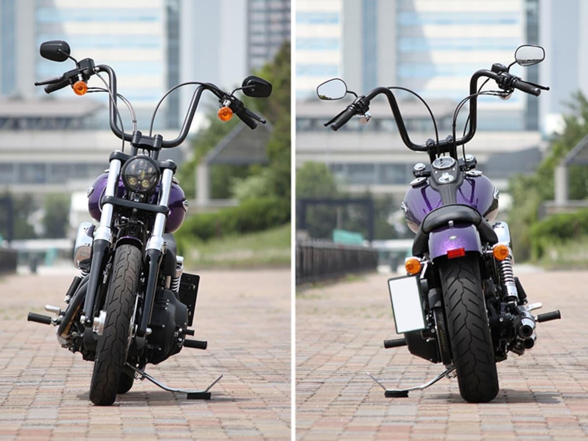 FXDB ダイナ・ストリートボブ コンプリートカスタムモデル フロントビュー / リアビュー