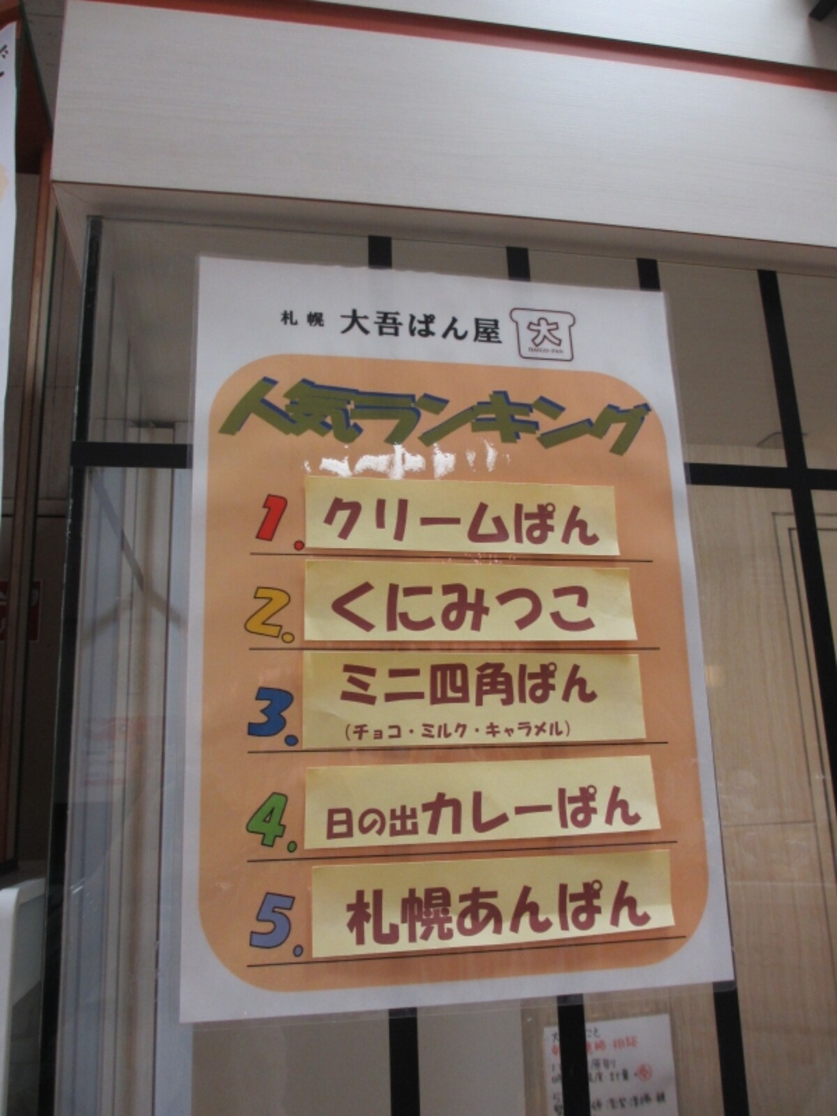 大吾ぱん屋ランキング
