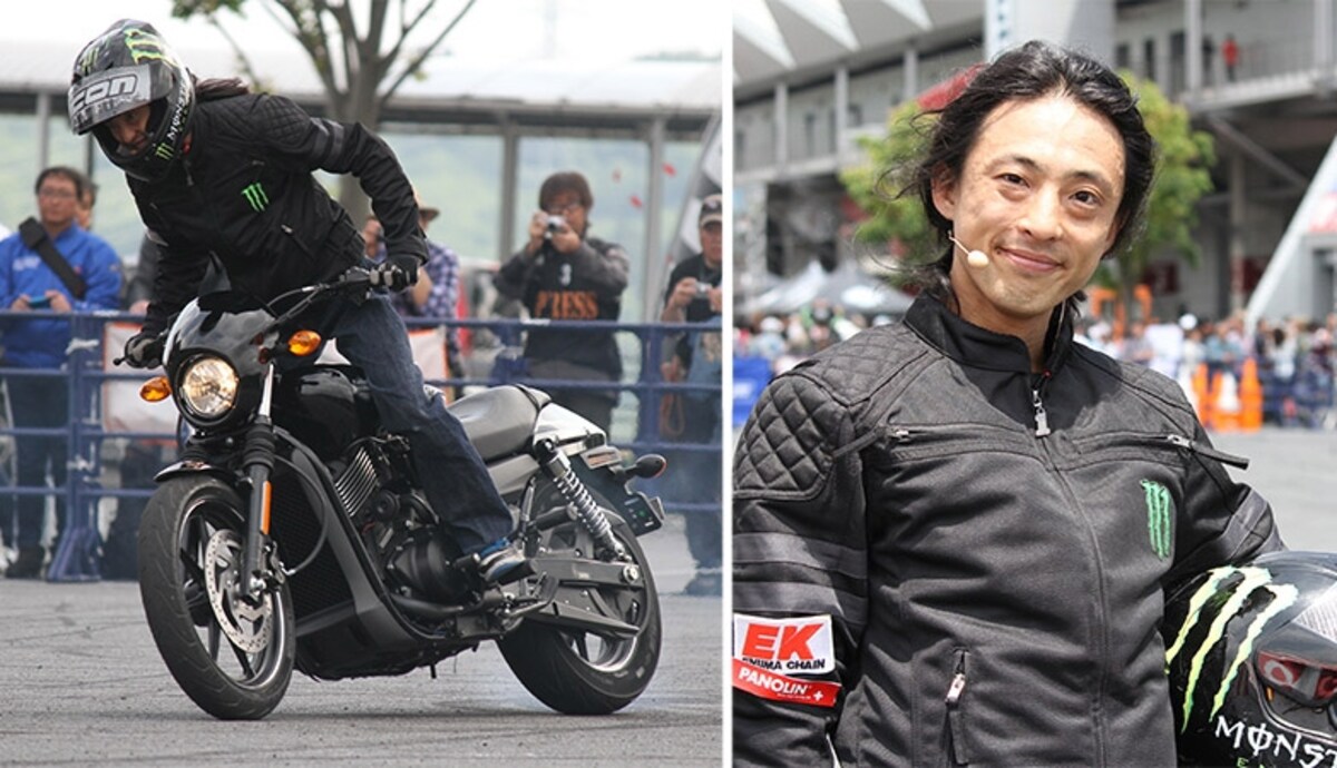 実際に試乗されたエクストリームバイクのプロライダー 木下真輔さん