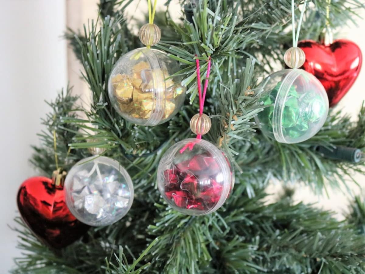 ラッキースターを詰め込んだクリスマスオーナメント