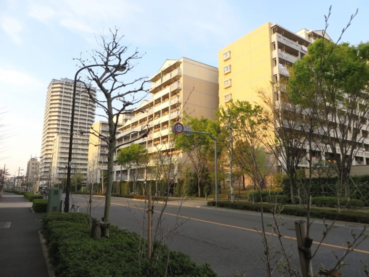 再開発で生まれた住宅群