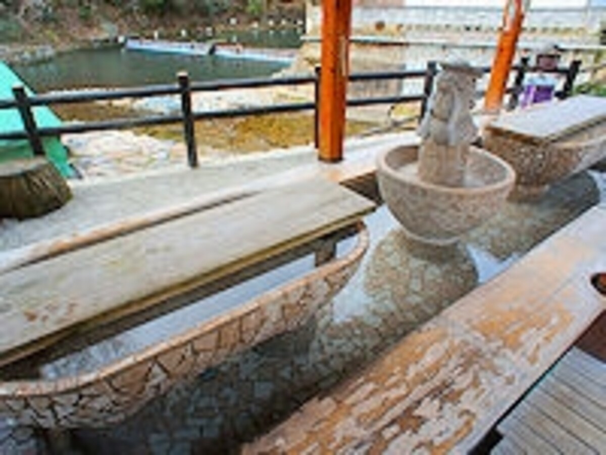 湯原温泉足湯と手湯