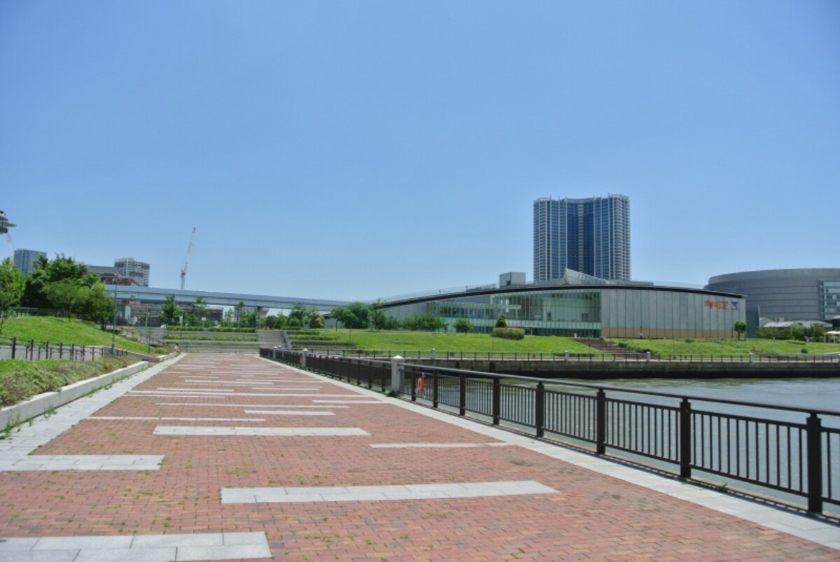 豊洲公園近くの海辺