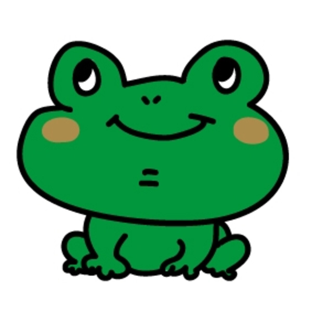 かえる　梅雨　イラスト　カラー　かわいい