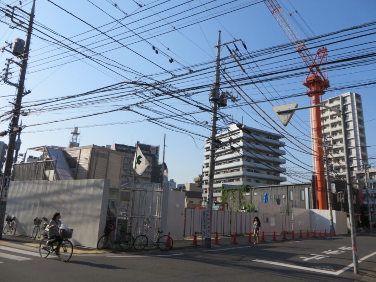 マンション建設現場