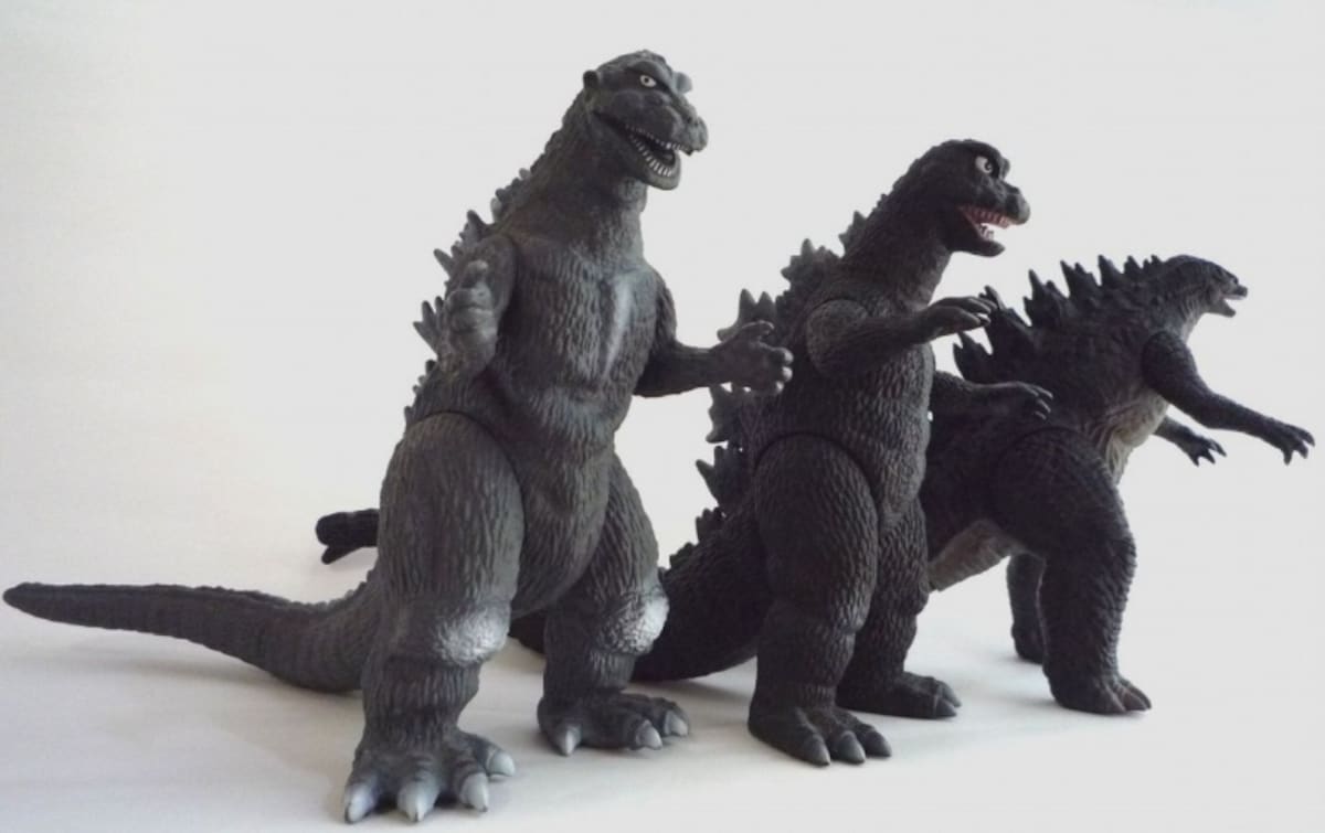 れきだいごじら３体