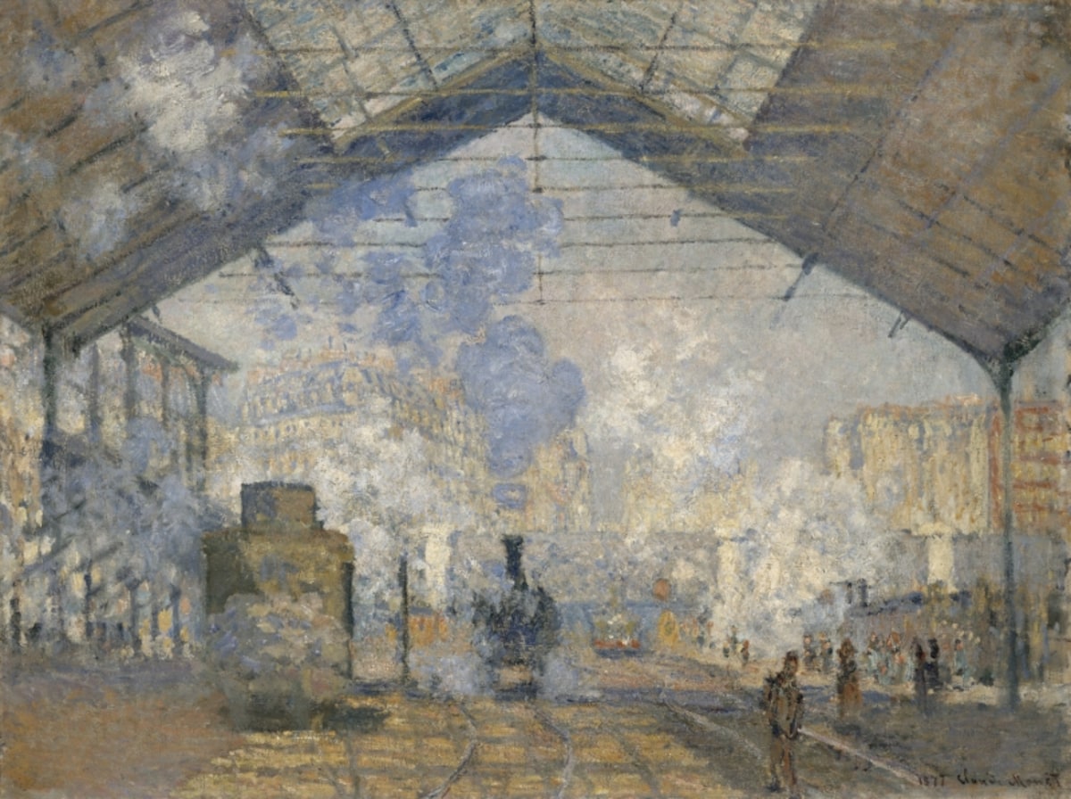 クロード・モネ  《サン=ラザール駅》  1877年　油彩／カンヴァス　75×105cm ?RMN-Grand Palais (mus?e d'Orsay) / Herv? Lewandowski / distributed by AMF  