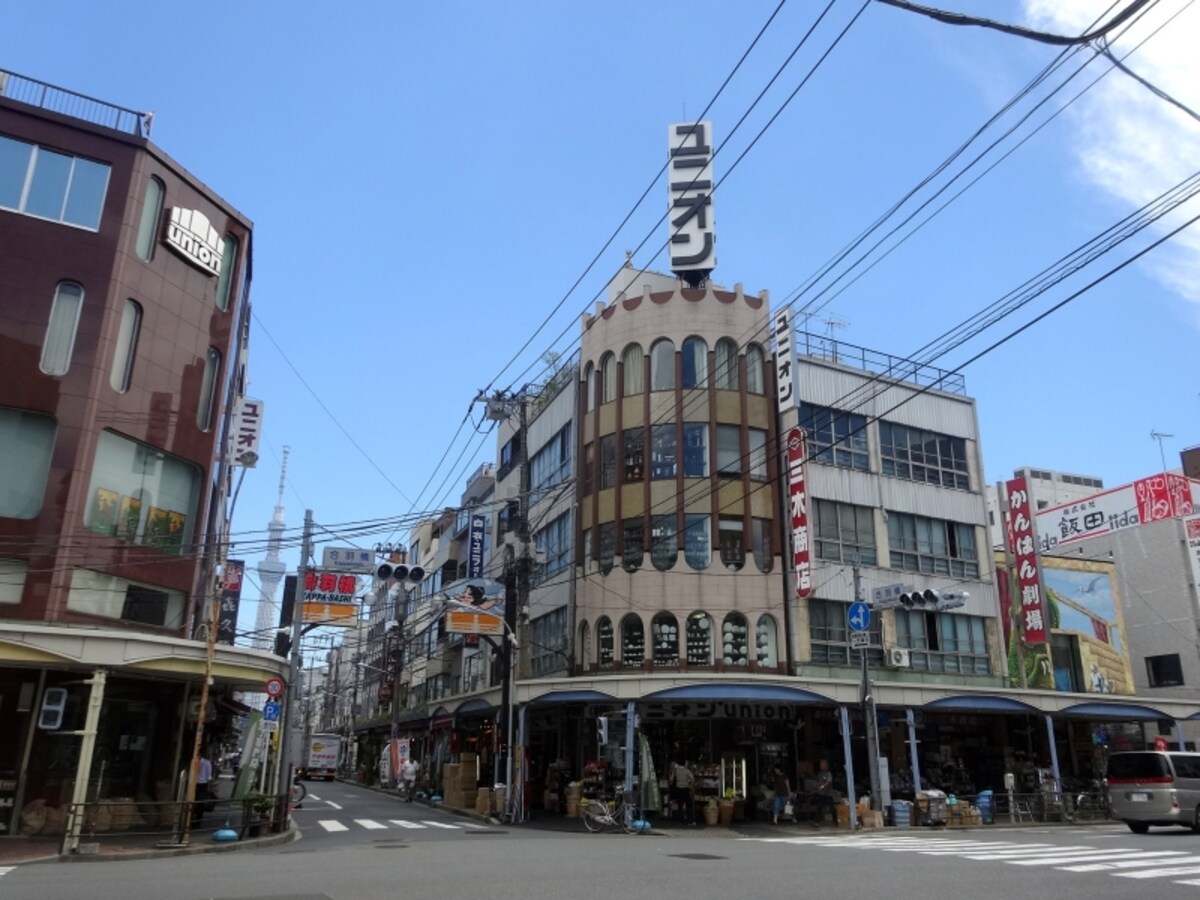 南北に伸びるのが「かっぱ橋道具町」だ