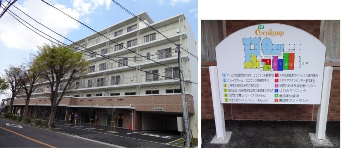 外観と看板
