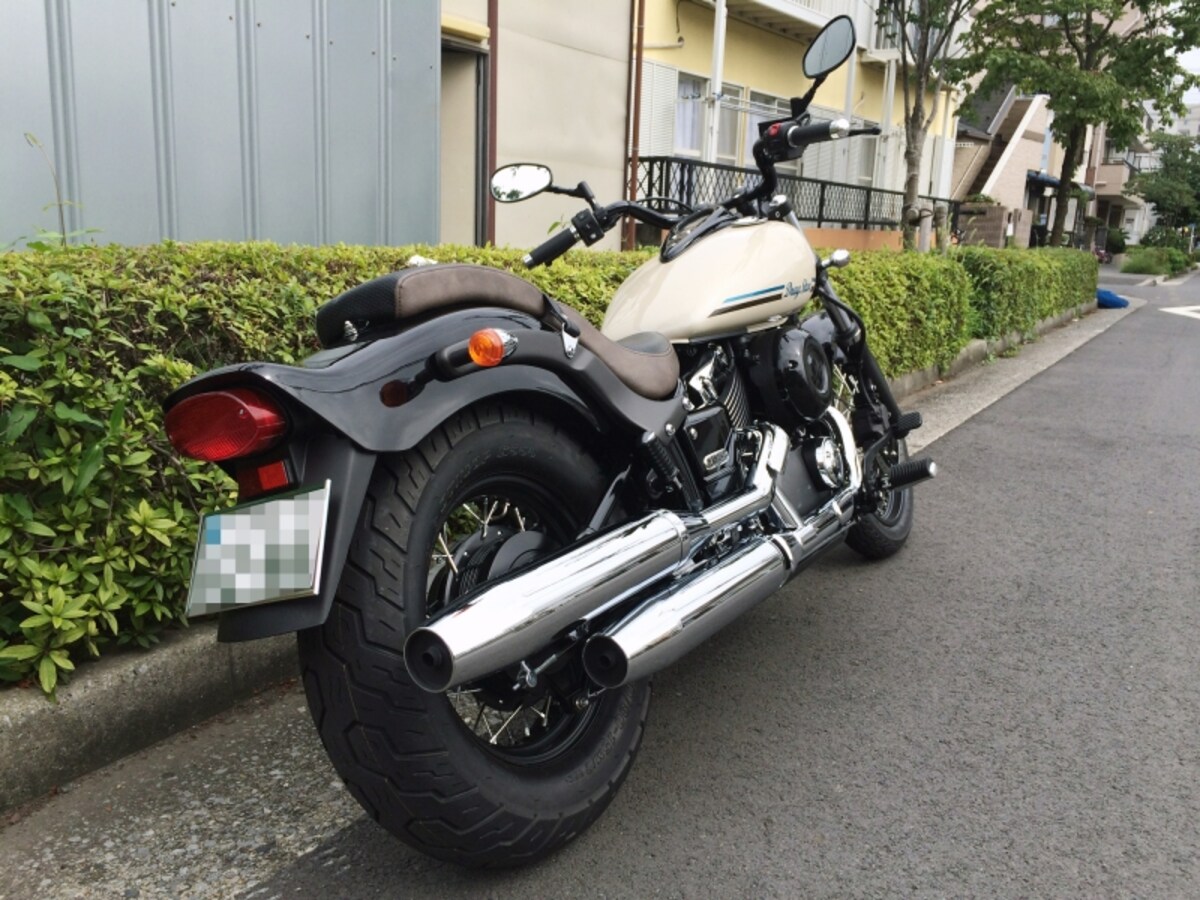 ドラッグスター400　リアビュー