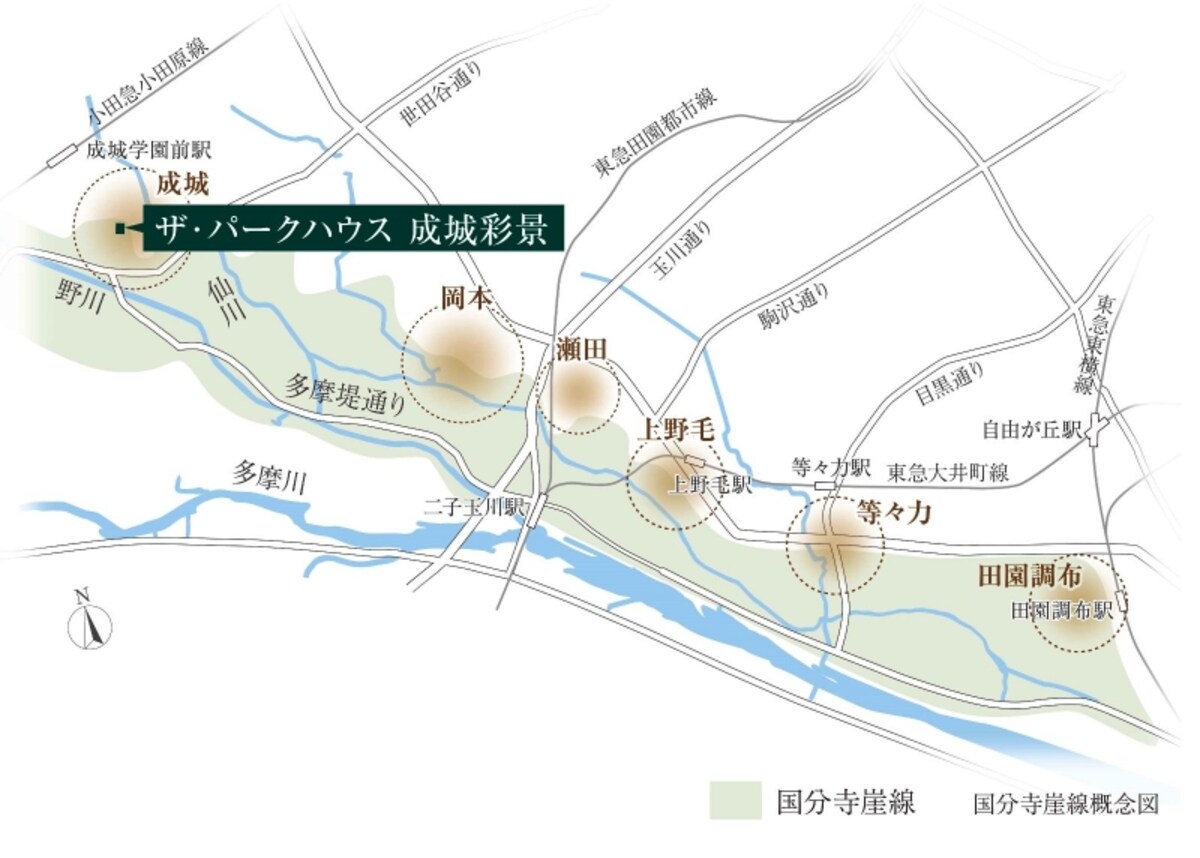 国分寺崖線概念図