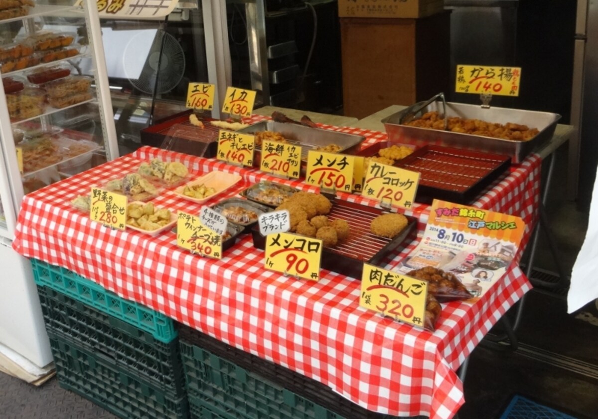 キラキラ橘商店街はお惣菜屋さんが多い
