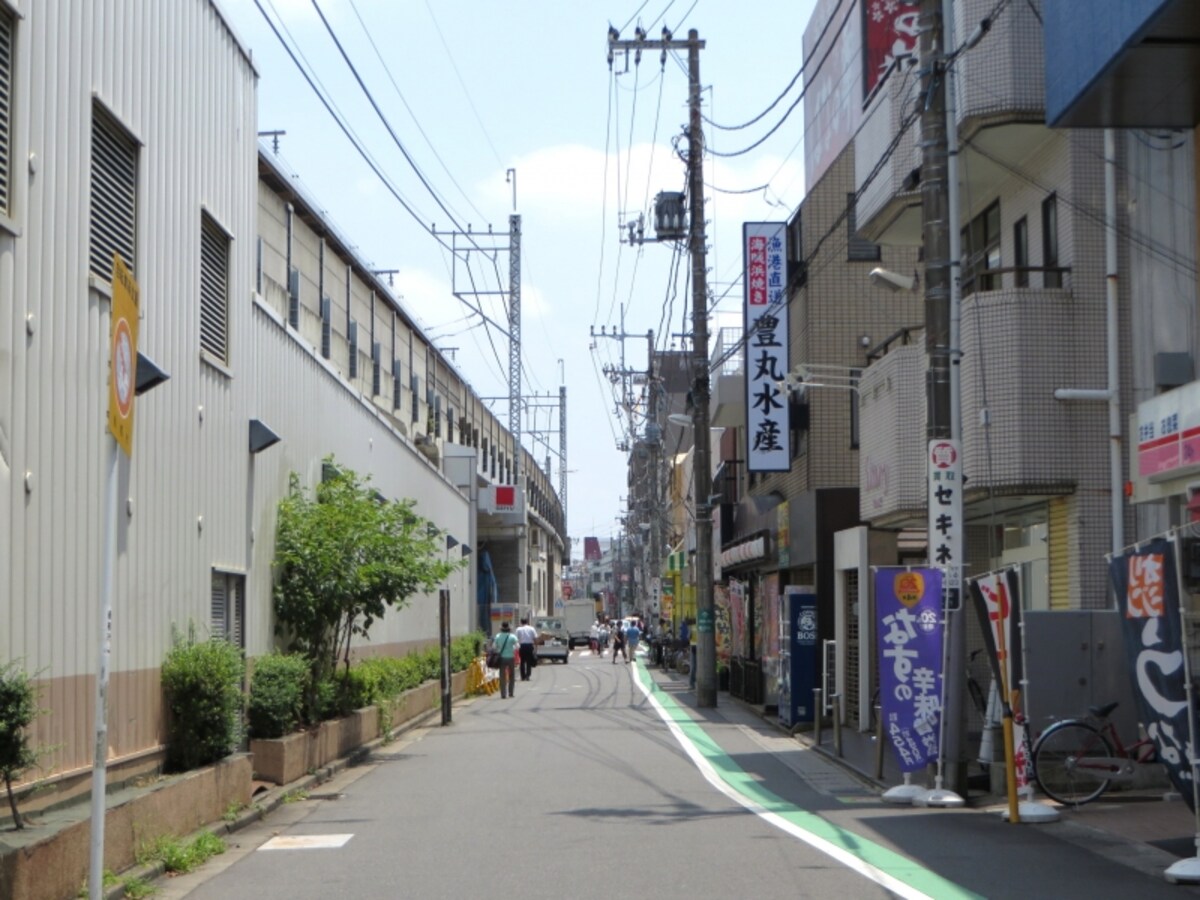 駅南側