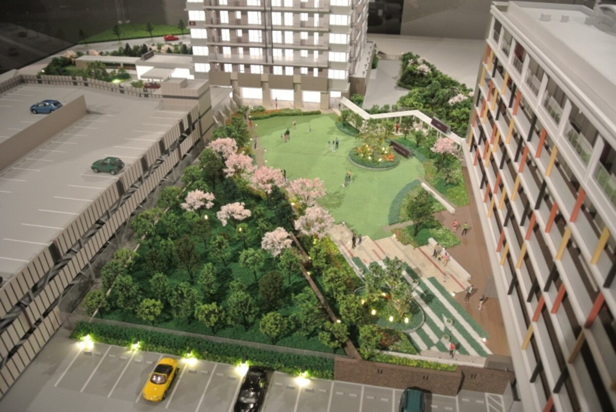 THE幕張BAYFRONT TOWER＆RESIDENCEの完成予想模型