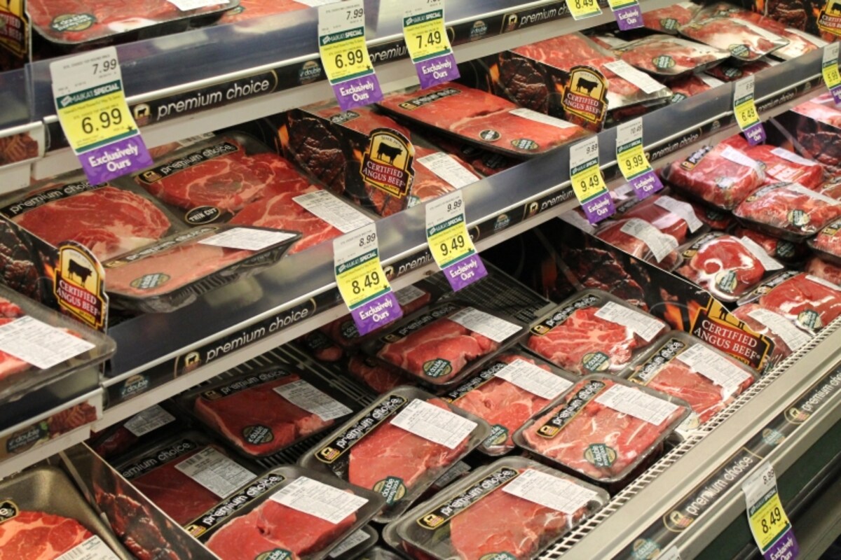 shopping at a local supermarket