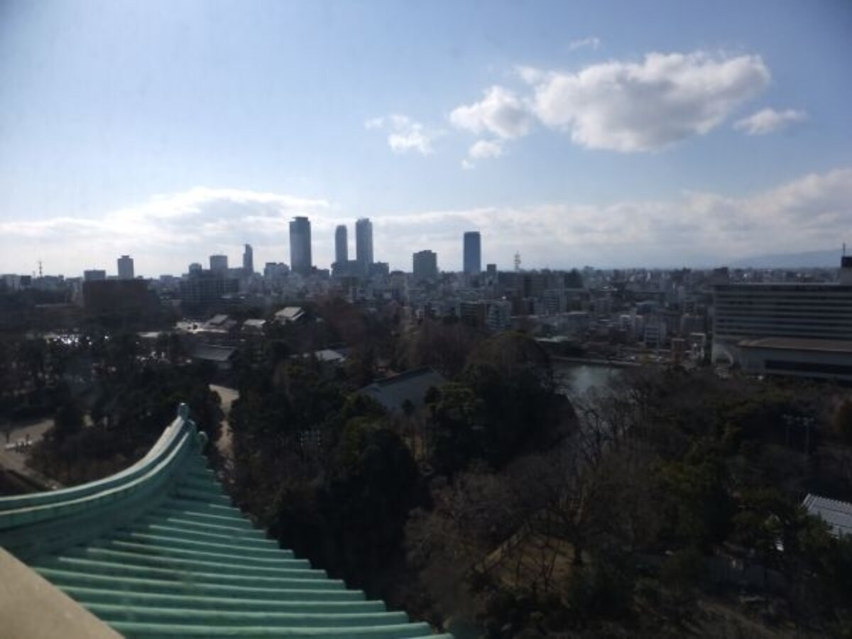 名古屋城（5）／天守閣からの眺め／名古屋駅方面