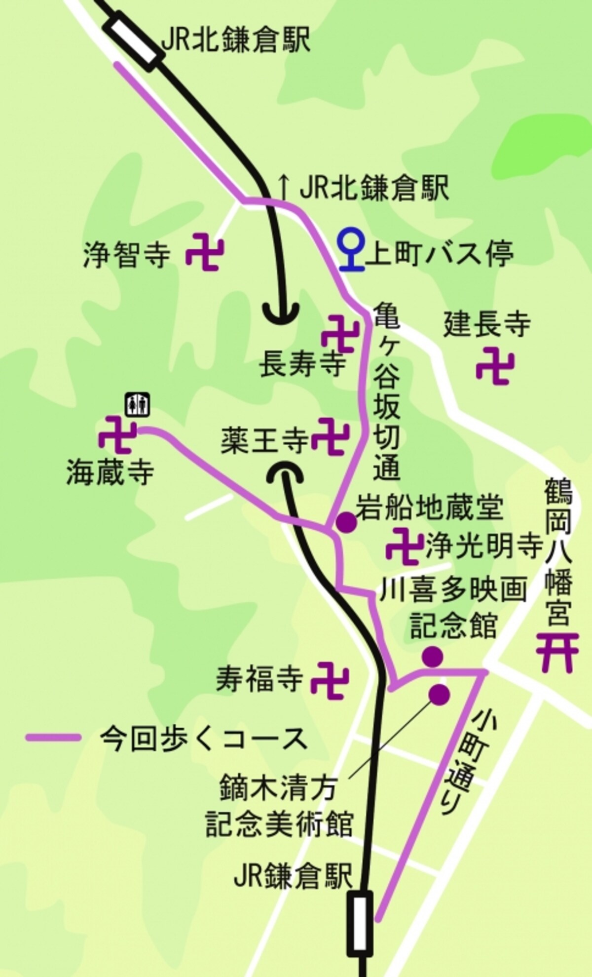 ご紹介するコースの地図