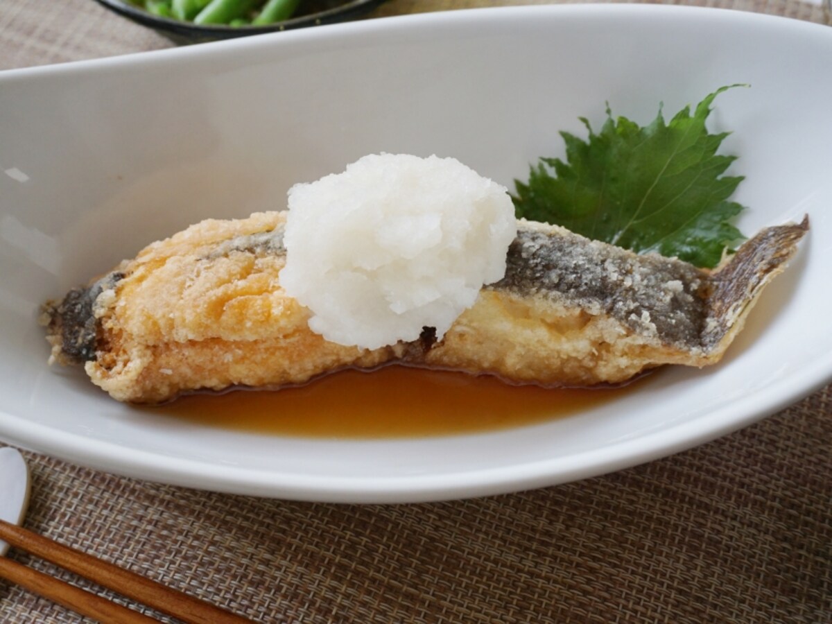 揚げカレイの出汁おろしかけ