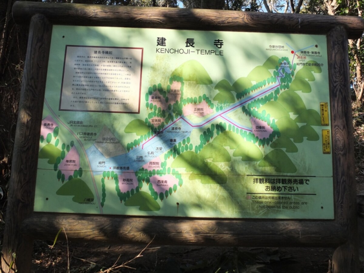 建長寺境内の案内板