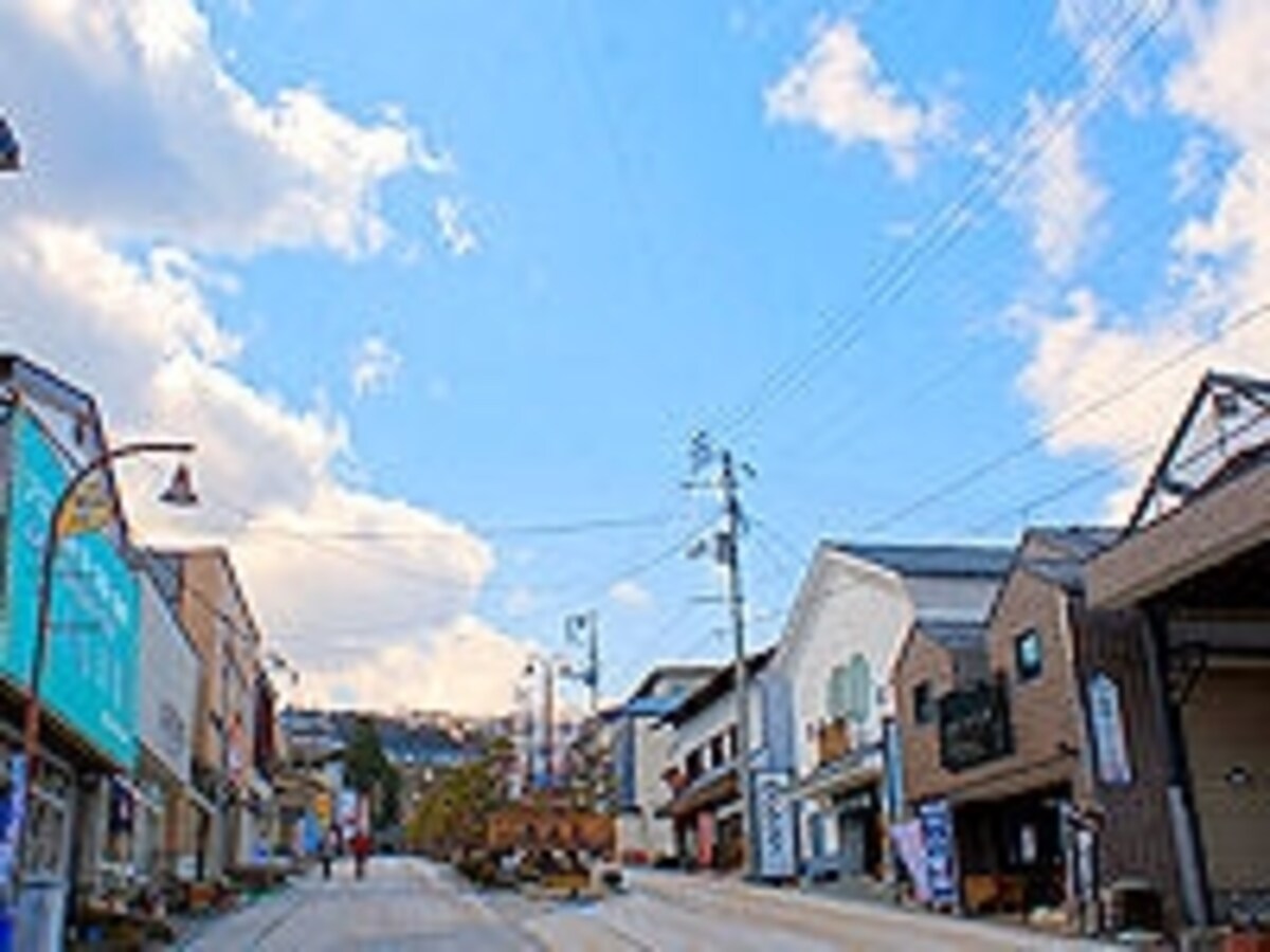 岳温泉中心部