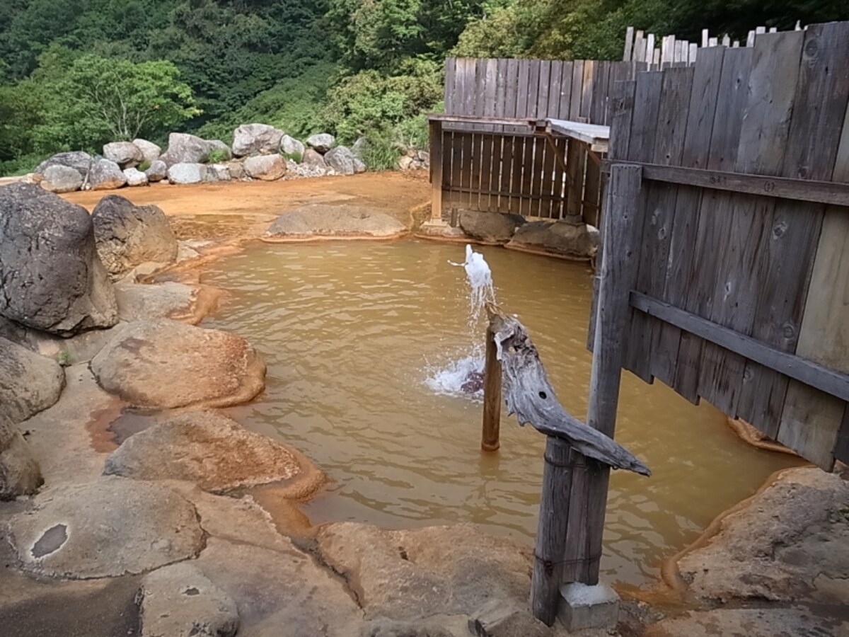 露天風呂へ