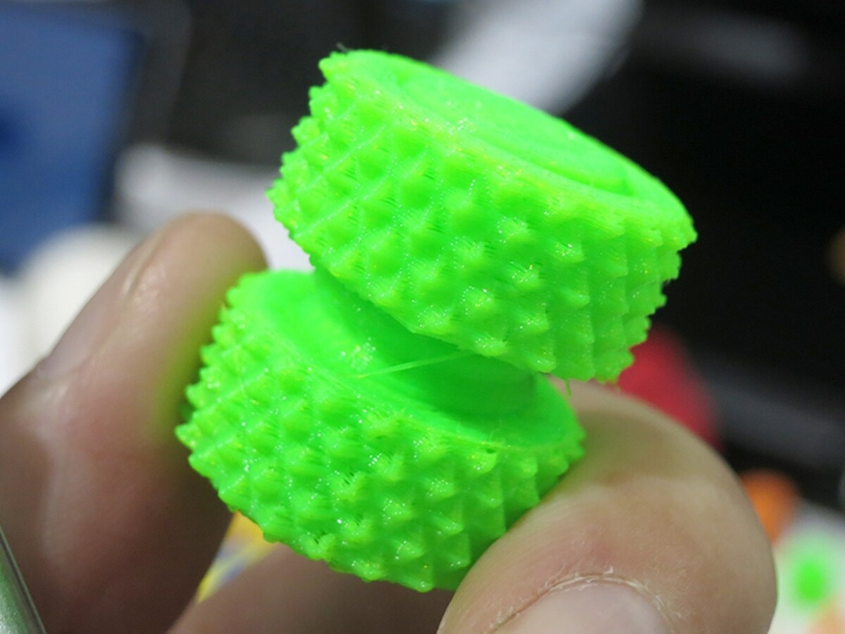 3Dプリンターでデザインしたギアの画像 ●クリックすると拡大します。
