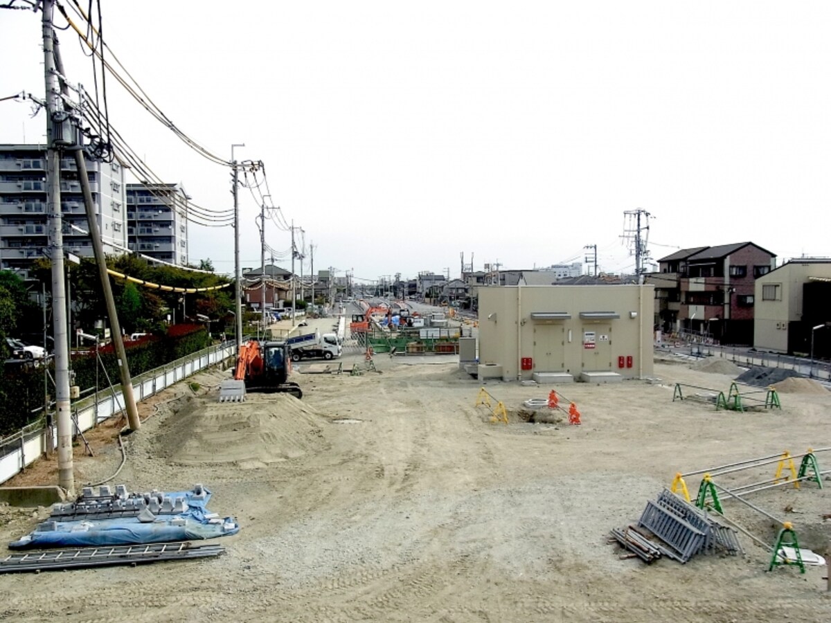 正雀、道路建設予定地