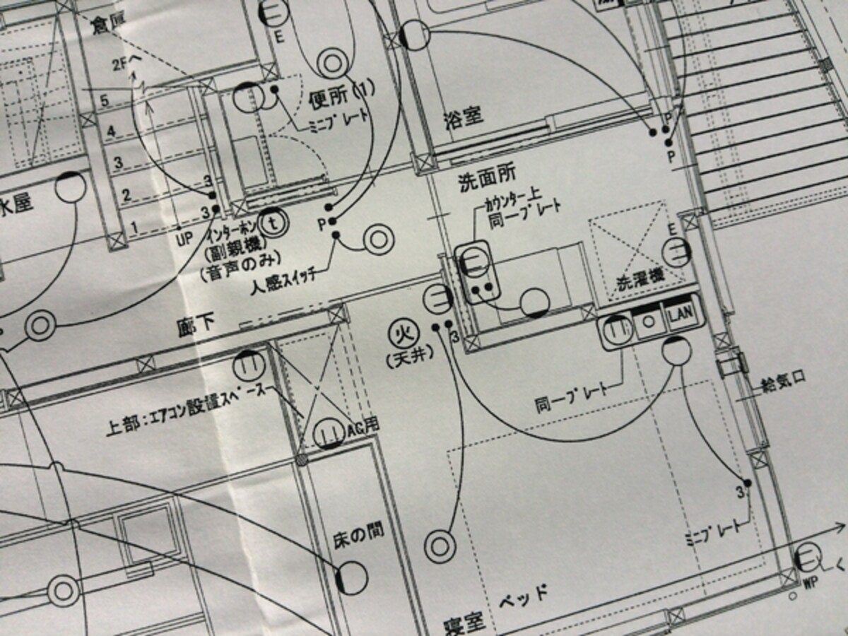 電気配線図をチェックする際には、細かな記号を見落とさないように