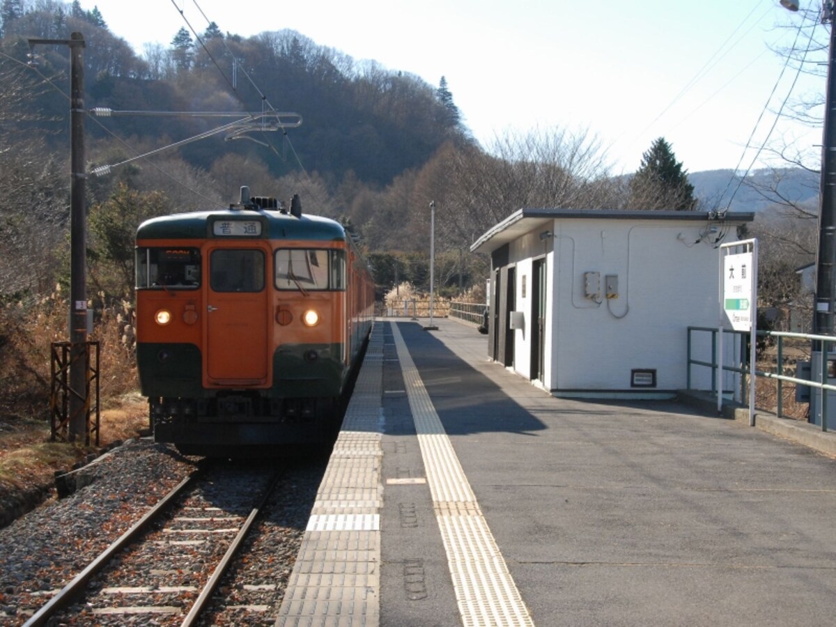 大前駅の115系