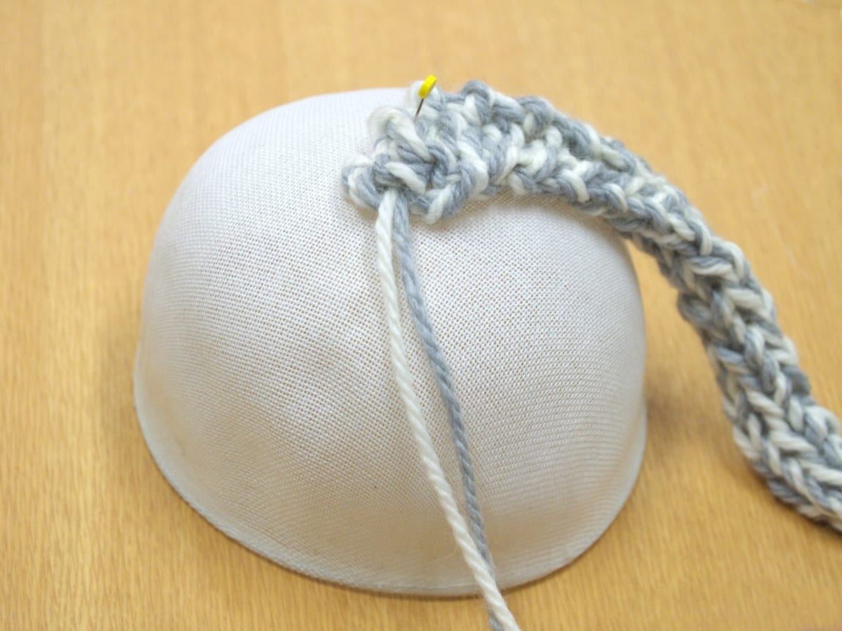 まち針を打つ