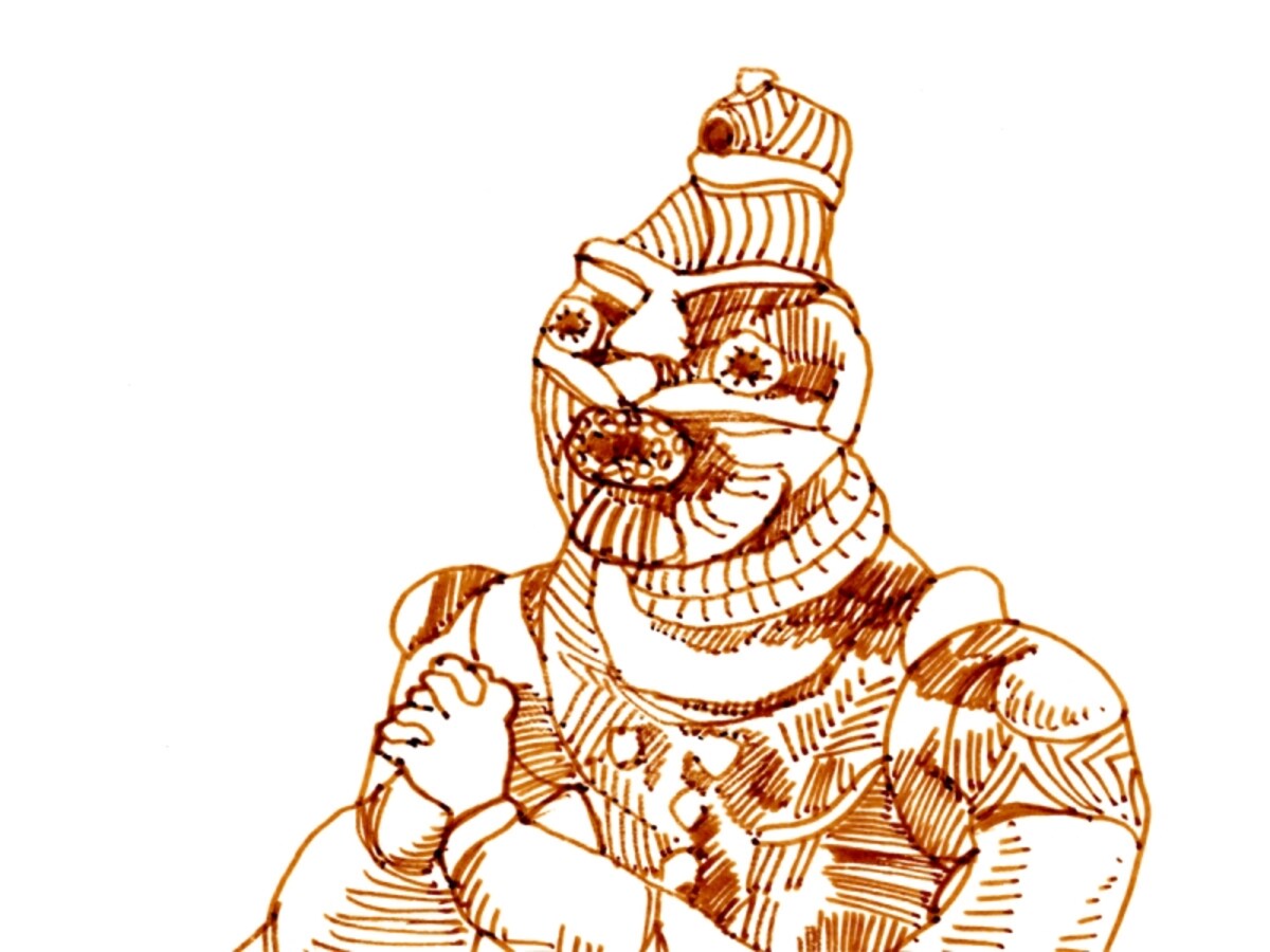 土偶（上部）のイラスト画像