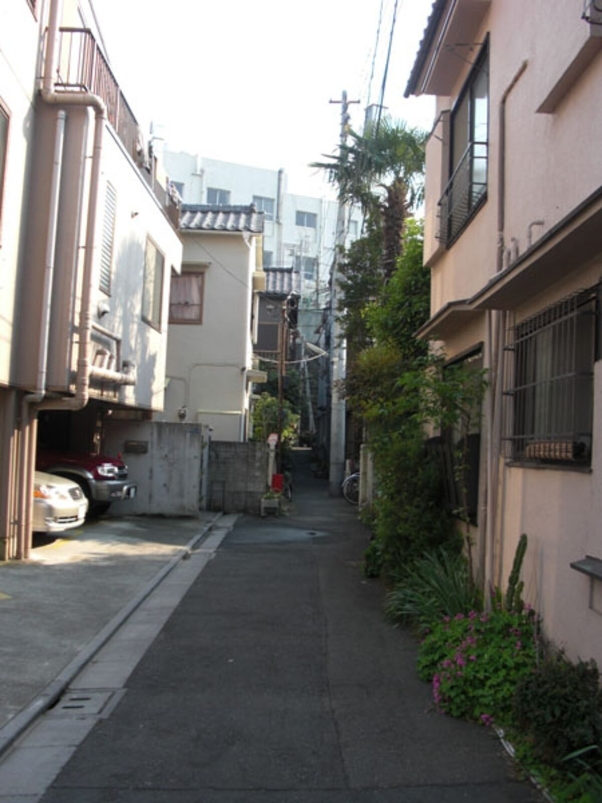 都市部の路地