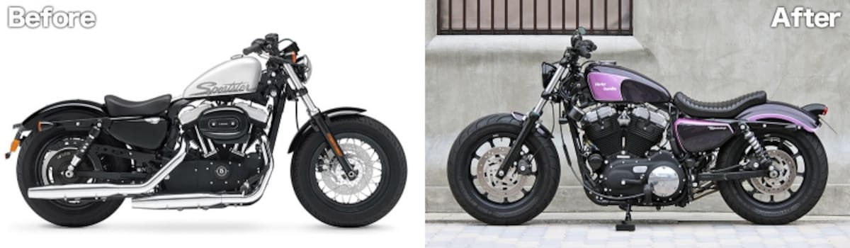 2011 XL1200X / TRAMP CYCLE スタイリング