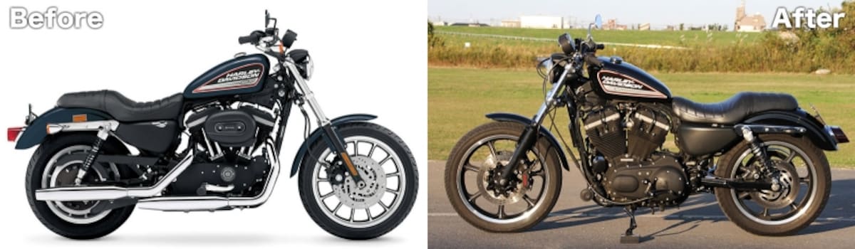2008 XL883R / ICHIKOKU CYCLE WORKS スタイリング