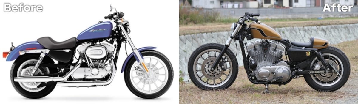 2004 XL883 / RUDE ROD CUSTOM CYCLE スタイリング