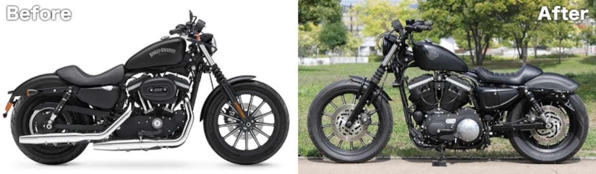 2012 XL883N / MOTOR GARAGE GOODS スタイリング